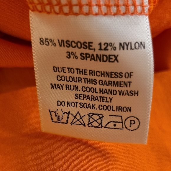 Vibrant One-Shoulder Dress in Orange Size 12 US - Picture 11 of 12